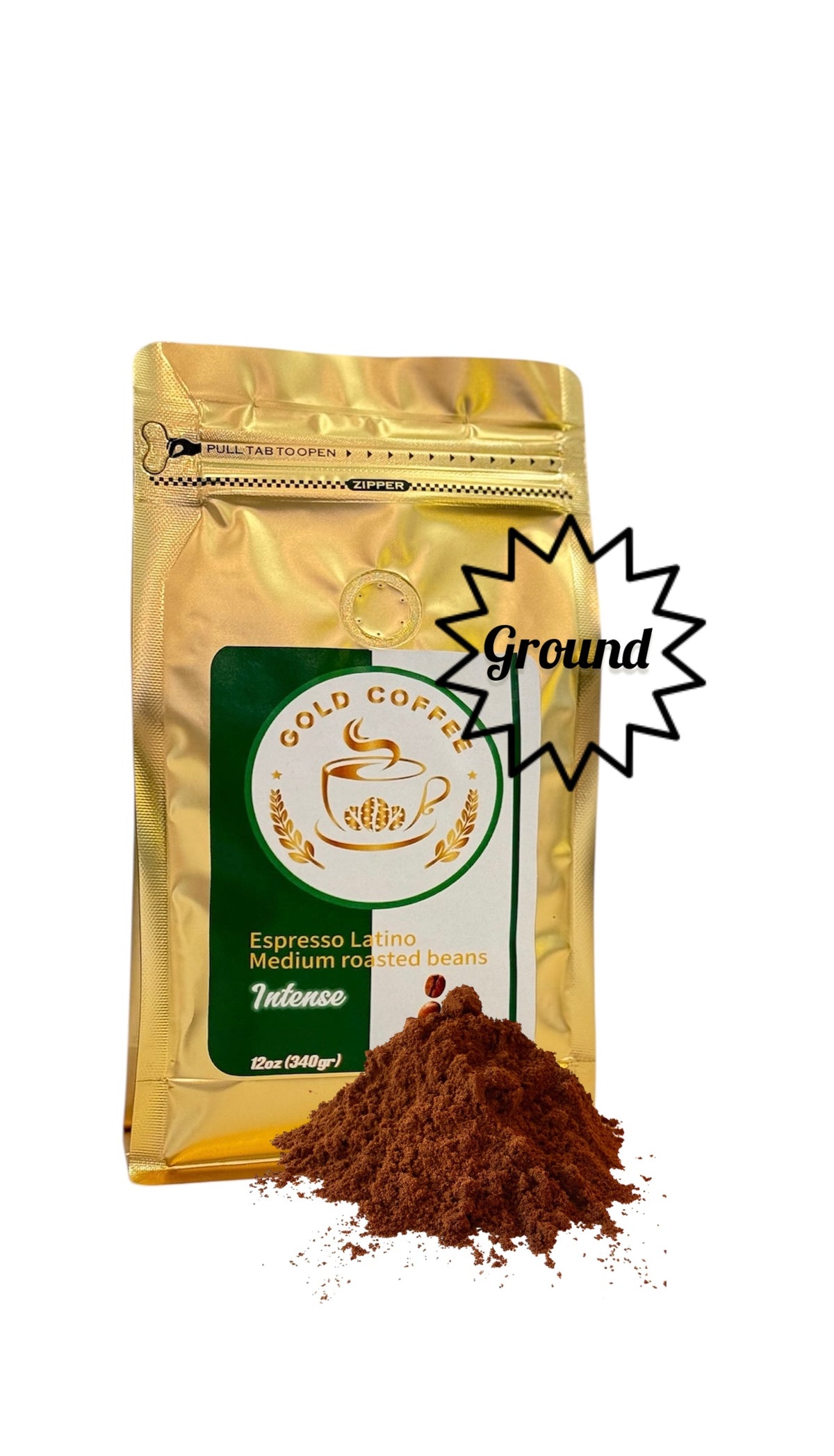 GOLD COFFEE spresso latino medium roast ground beans