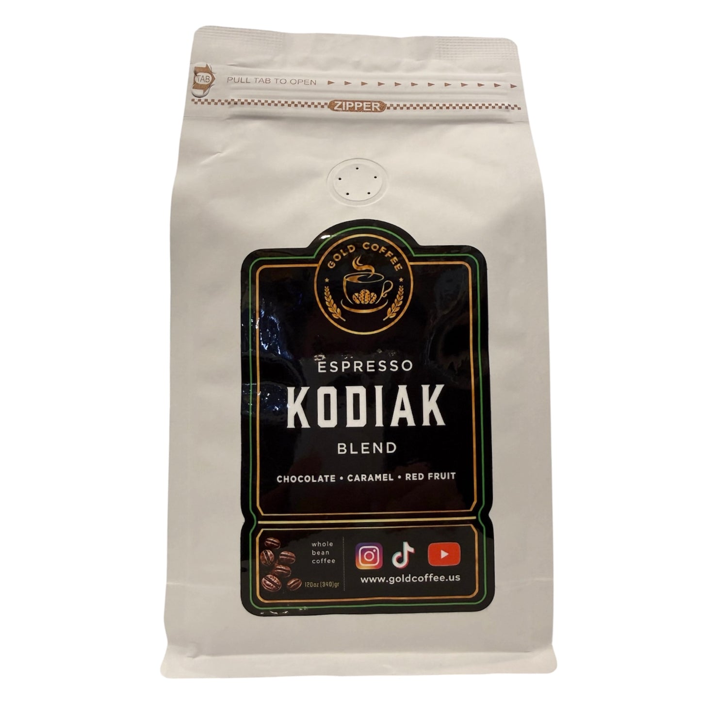 Kodiak espresso medium roast whole beans