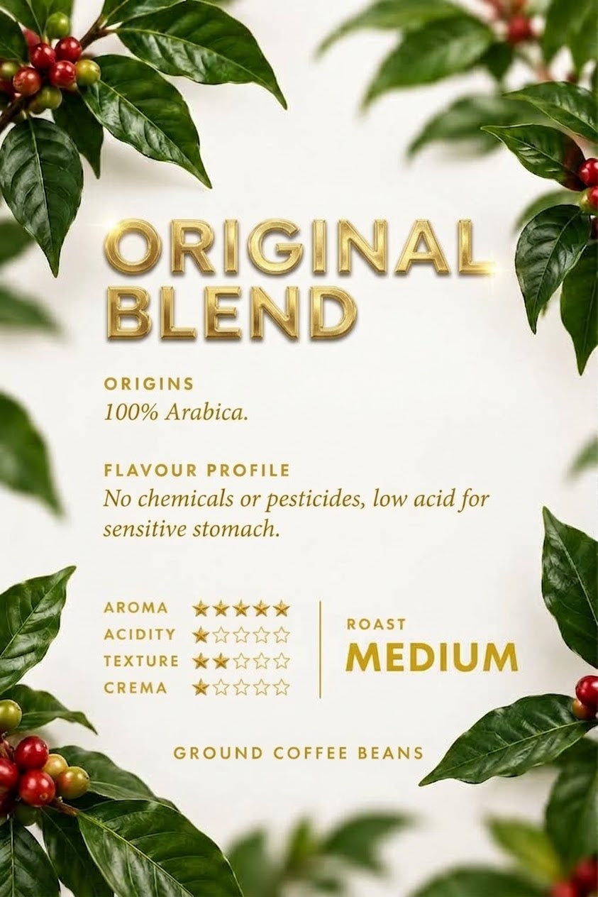 GOLD COFFEE Original blend coarse ground beans
