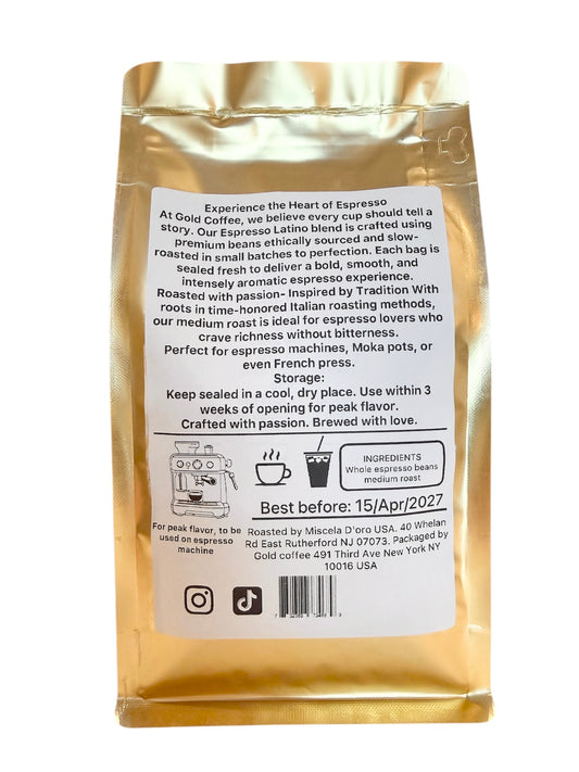 Espresso latino medium roast ground beans