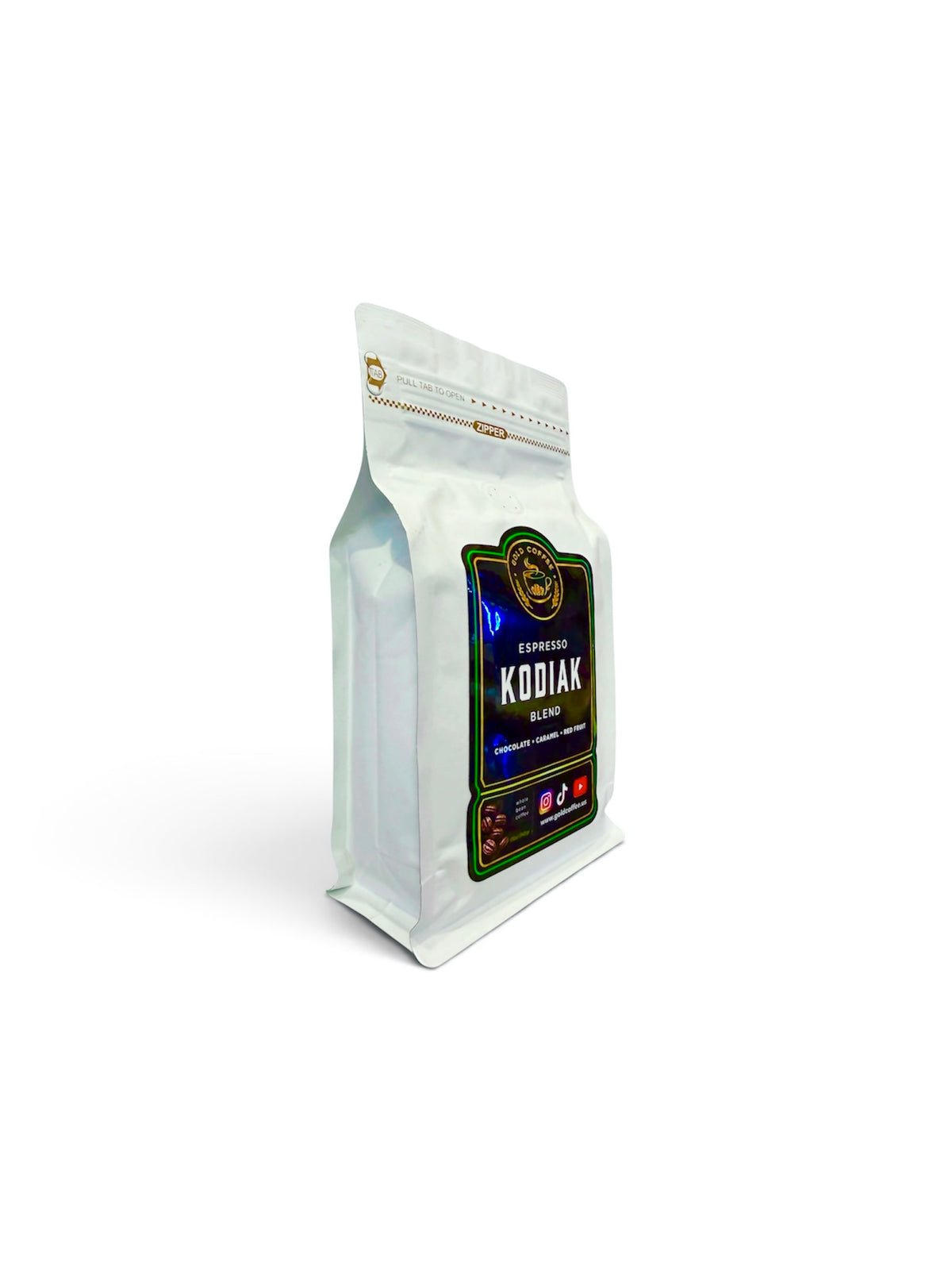 GOLD COFFEE Kodiak espresso medium roast whole beans